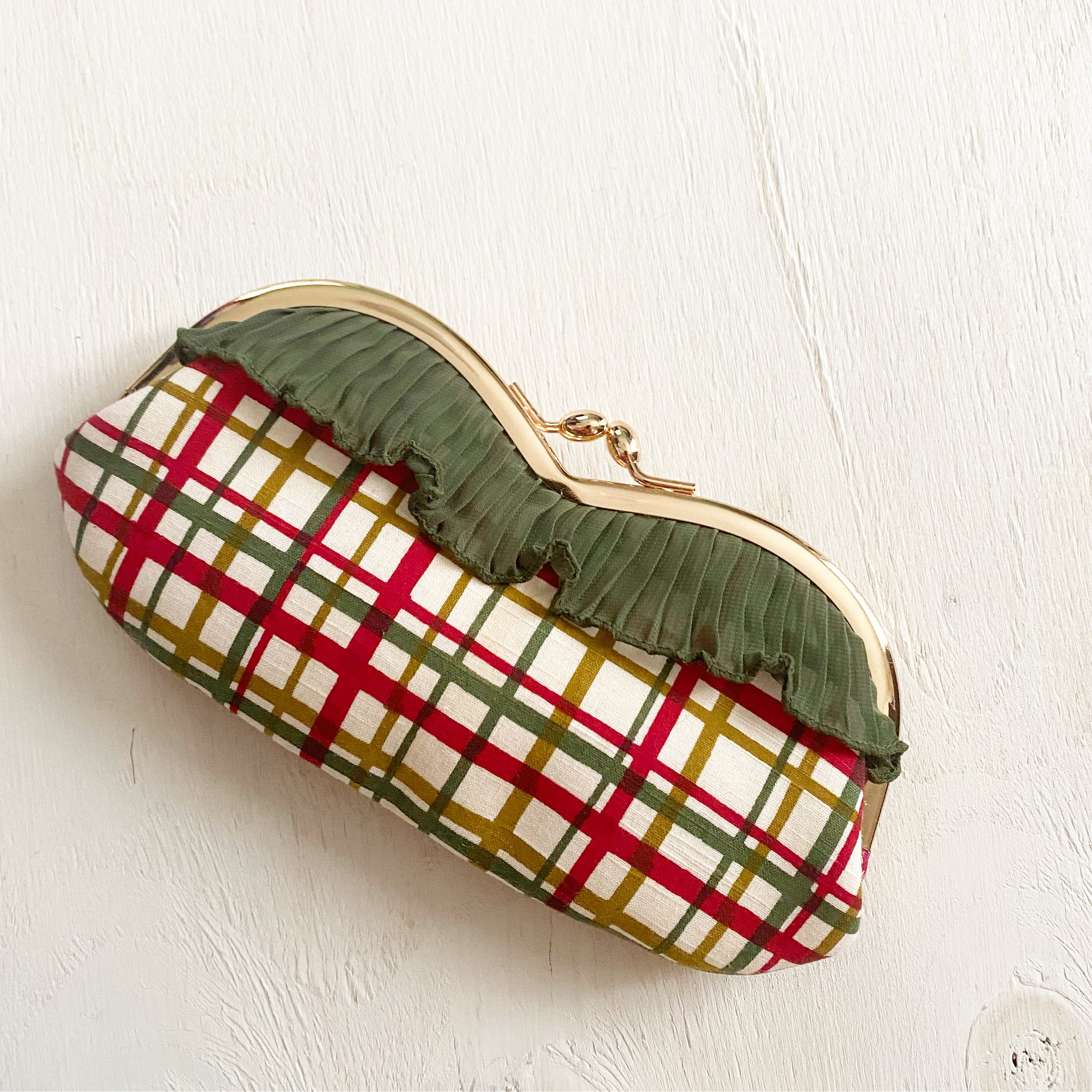 【リネン刺繍　ゆくゆく様オーダー専用ページ】マルチクロス　メガネケース 眼鏡ケース / amibrugge アミブルージュ｜アミブルージュ